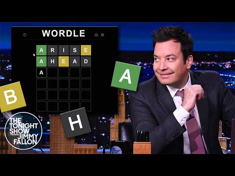 Jimmy Fallon Attempts to Play Wordle | The Tonight Show Starring Jimmy Fallon