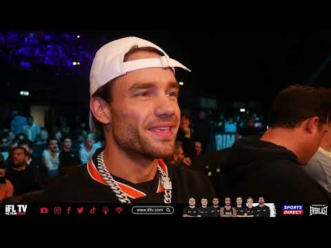 'I WANT TO SEE TYSON FURY FIGHT ANTHONY JOSHUA' - ONE DIRECTION STAR LIAM PAYNE RINGSIDE @ KSI FIGHT