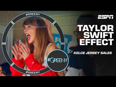 Travis Kelce jersey sales skyrocketed 400% after Taylor Swift went to the Chiefs game 🚀 | #Greeny