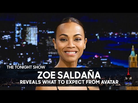 Zoe Saldaña Reveals What to Expect from Avatar: The Way of Water | The Tonight Show