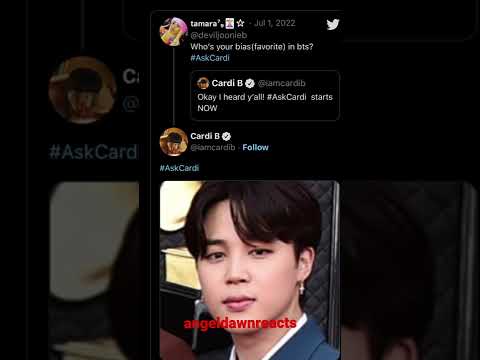 Cardi B reveals her BTS bias is Jimin #kpop #mybtstory