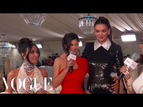 Kylie Jenner, Kendall Jenner and Kim Kardashian on Honoring Karl Lagerfeld | Met Gala 2023 | Vogue