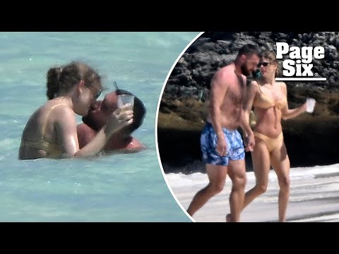 Taylor Swift and Travis Kelce seen kissing in bathing suits on PDA-packed Bahamas vacation