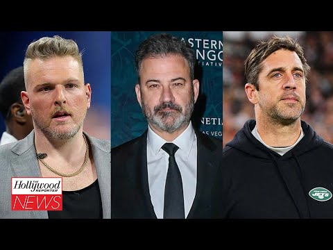 Pat McAfee Apologizes to Jimmy Kimmel Over Aaron Rodgers' Jeffrey Epstein Claim | THR News
