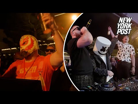 Travis Kelce, Taylor Swift, Patrick Mahomes and more party in wild Chiefs celebration scene