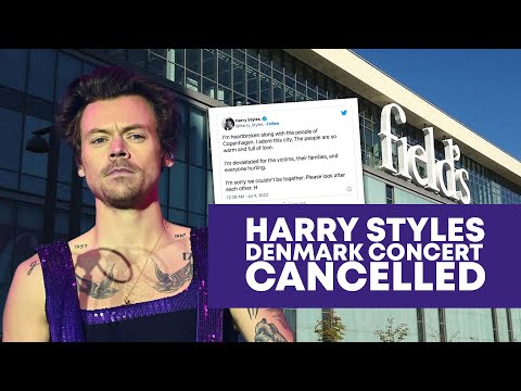Harry Styles concert cancelled in Denmark after shooting nearby.
