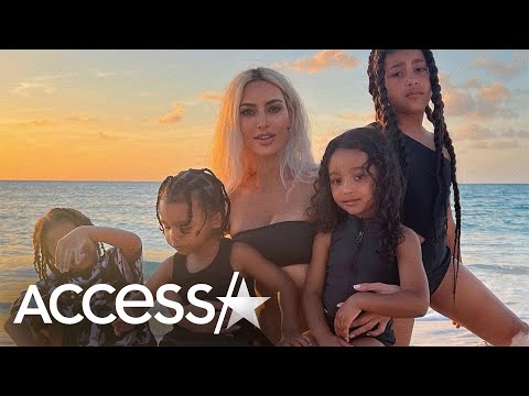 Kim Kardashian's RARE Photos w/ All 4 Kids