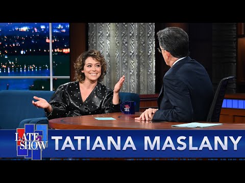 Tatiana Maslany's Wedding Was A Secret...Until She Told Stephen Colbert!