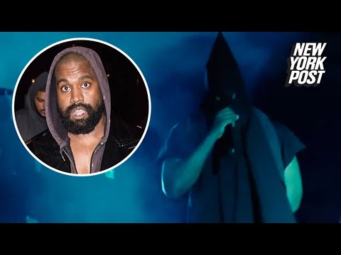 ‘Disgusting’ Kanye West blasted for wearing KKK-style hood to ‘Vultures’ listening party: ‘F–k him’