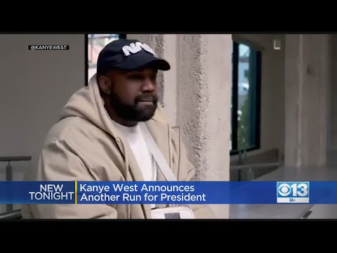 Kanye West announces he's running for president again