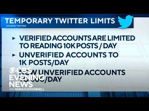 Elon Musk implements daily limits on number of Twitter posts users can view