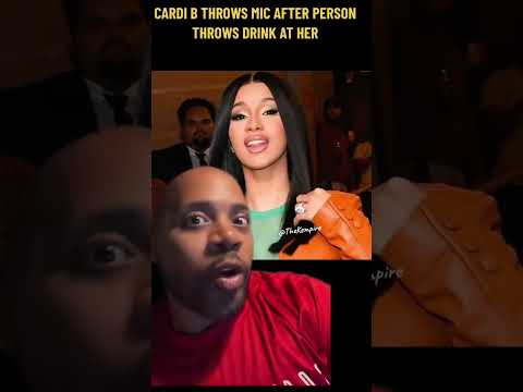 Cardi B Throws Mic at Audience Member That Threw a Drink at Her