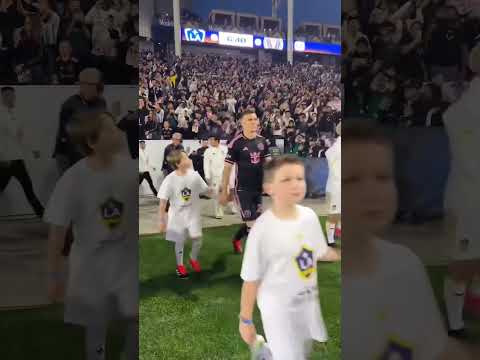 Kim Kardashian’s son’s walkout with Lionel Messi has fans divided #shorts