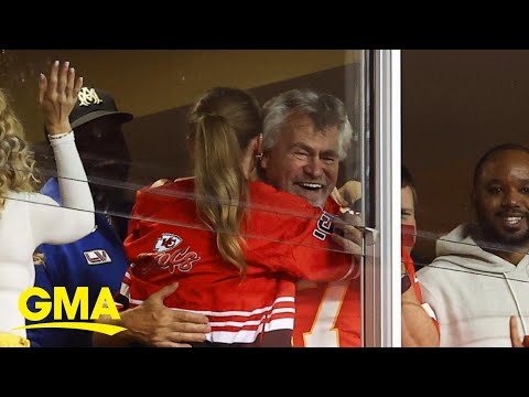 Travis Kelce talks about his dad meeting Taylor Swift l GMA