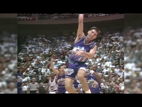John Stockton sends the Utah Jazz to the NBA Finals