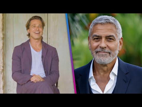 Brad Pitt TAUNTS George Clooney Over Being HANDSOME