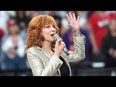 Reba McEntire Belts Out the National Anthem at Super Bowl LVIII