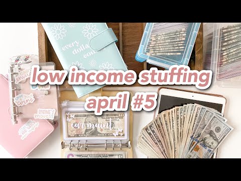 cash envelope stuffing | april #5 | low/variable income budget | sinking funds
