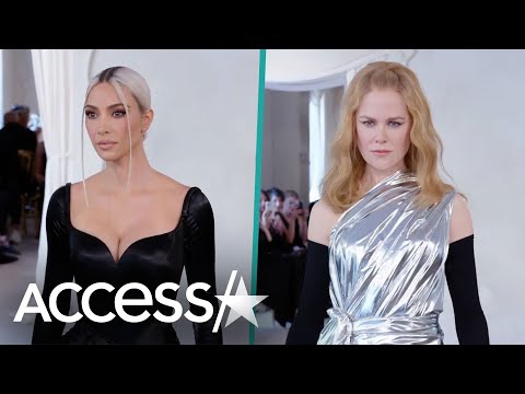 Kim Kardashian, Nicole Kidman STRUT DOWN Balenciaga Runway In Paris