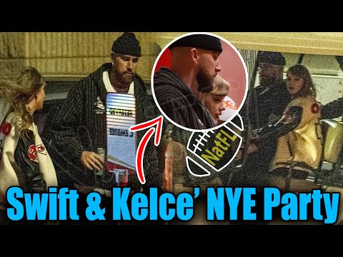 Taylor Swift & Travis Kelce JUMP FOR JOY at NYE party after Chiefs' 8th Champion