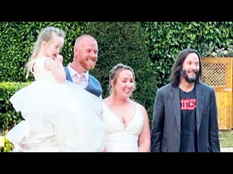 Keanu Reeves CRASHES British Couple’s Wedding!