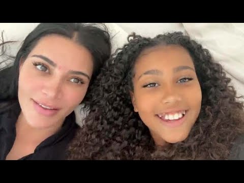 Kim Kardashian and North West Lip Sync to Kanye West