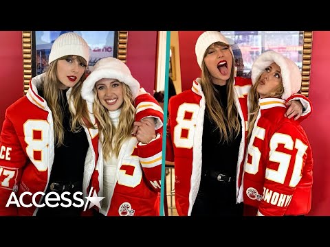 Taylor Swift Twins w/ Brittany Mahomes While Cheering On Travis Kelce
