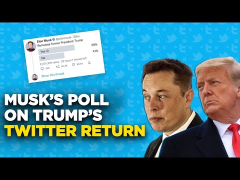 Elon Musk Live: ‘Sixty Percent’ People Want Trump Back On Twitter