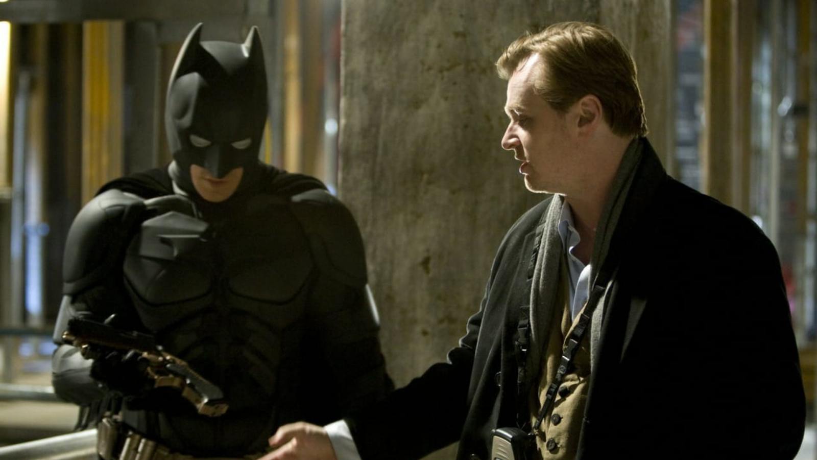 Nolan on the sets of The Dark Knight