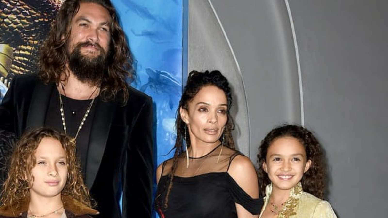 Momoa and Bonet with their kids