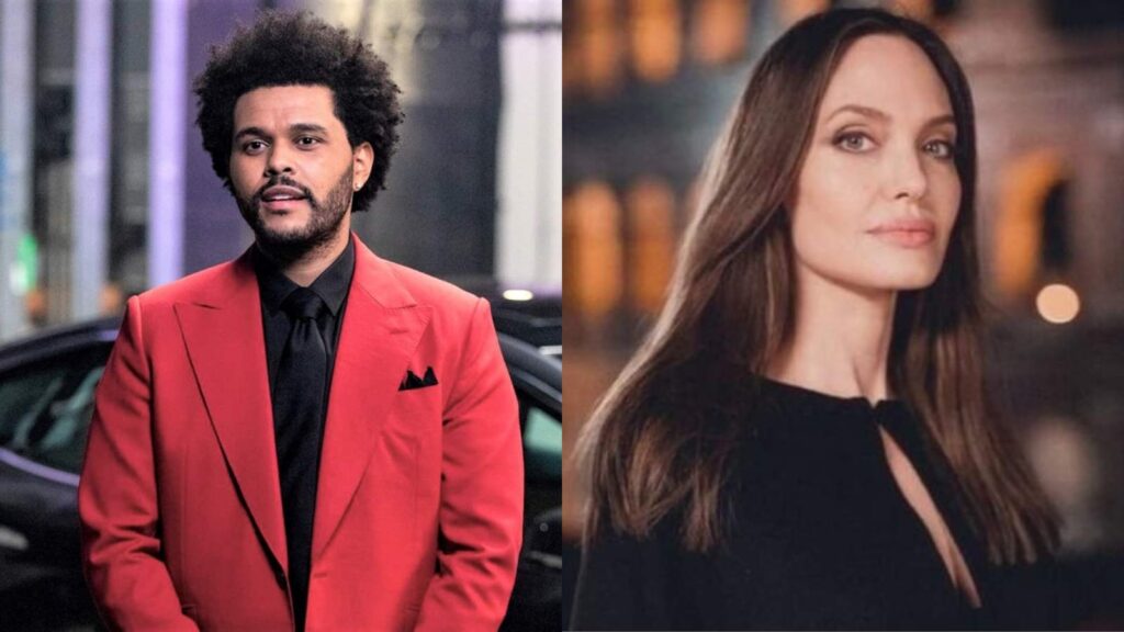 The Weeknd and Angelina Jolie 