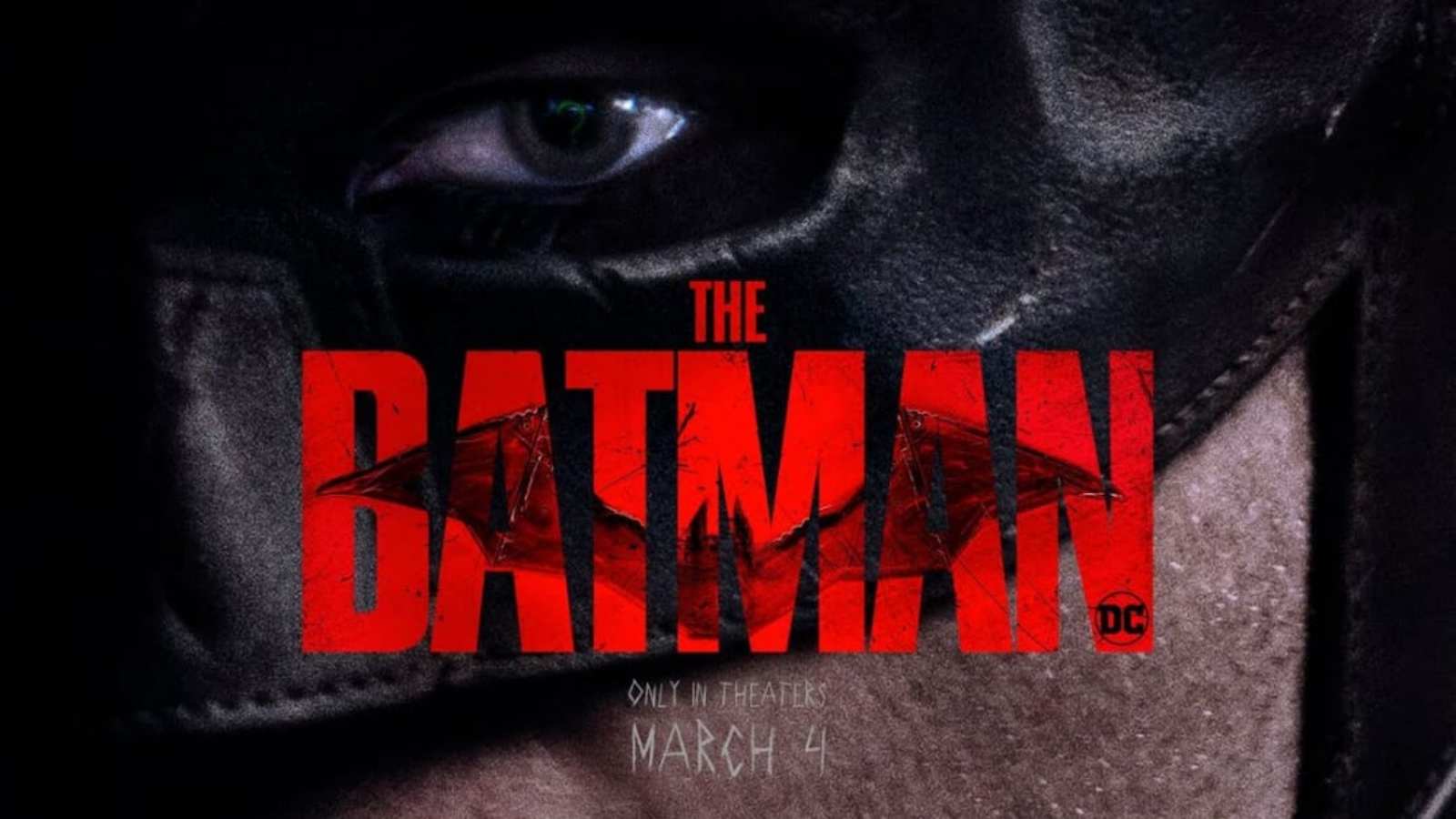 The Batman official poster featuring Robert Pattinson 