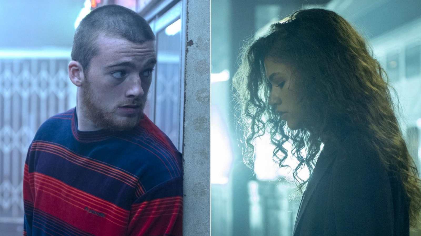 Euphoria 1: Zendaya as Rue and Angus Cloud as Fesco