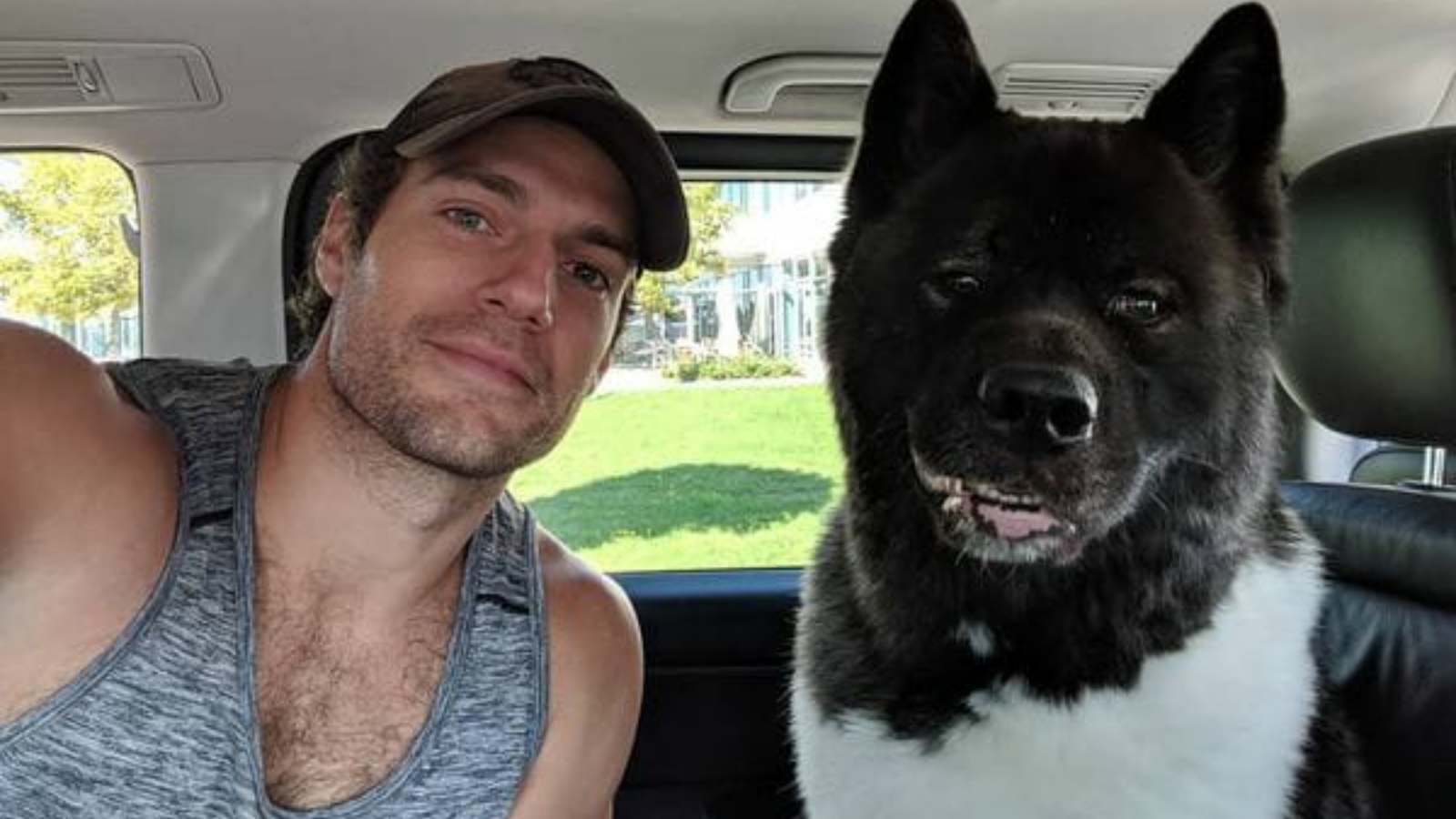 Henry Cavill and his dog Kal