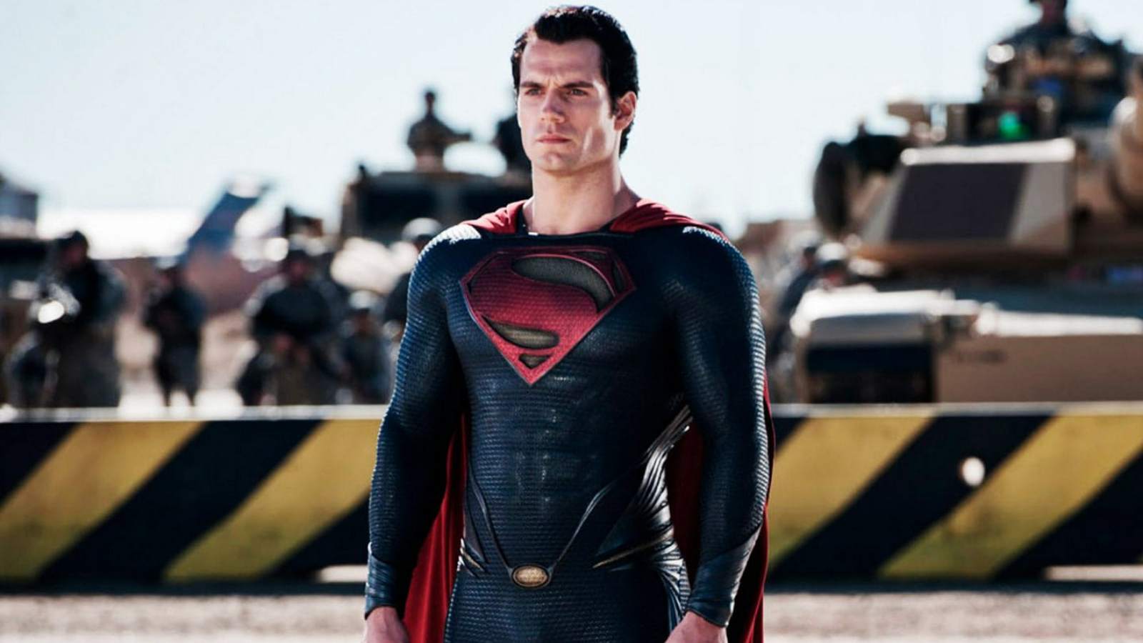 Henry Cavill in his Superman suit