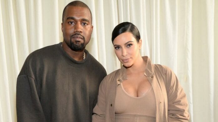 Kanye West and Kim Kardashian