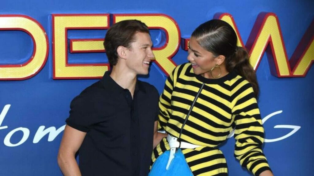 Zendaya with Tom Holland