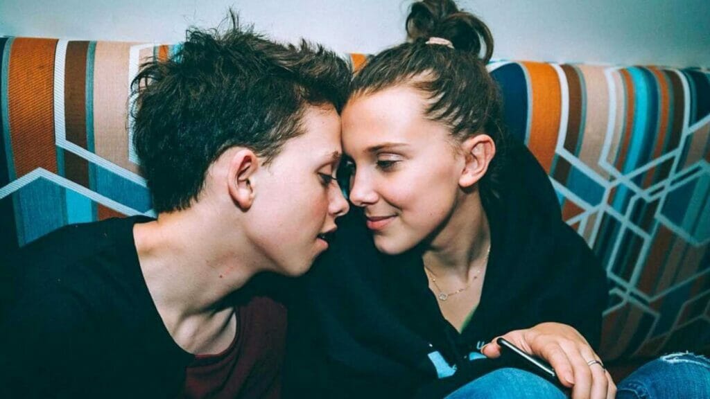 Jacob Sartorius and Millie Bobby Brown