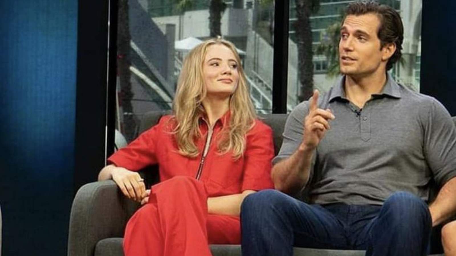 Freya and Cavill in an interview 