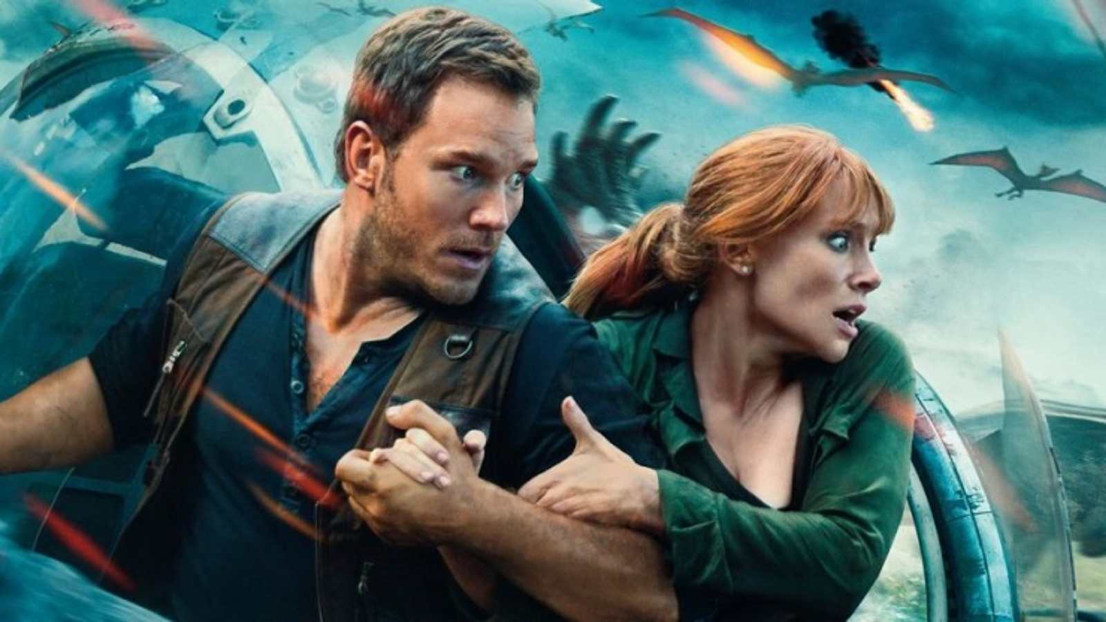 Chris Pratt and Bryce Dallas Howard in Dominion