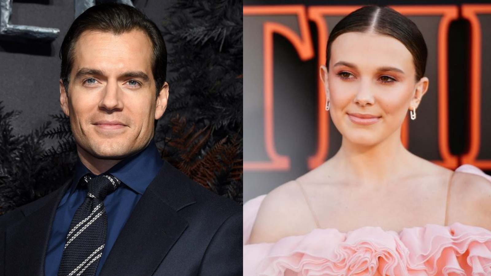 Henry Cavill and Millie Bobby Brown