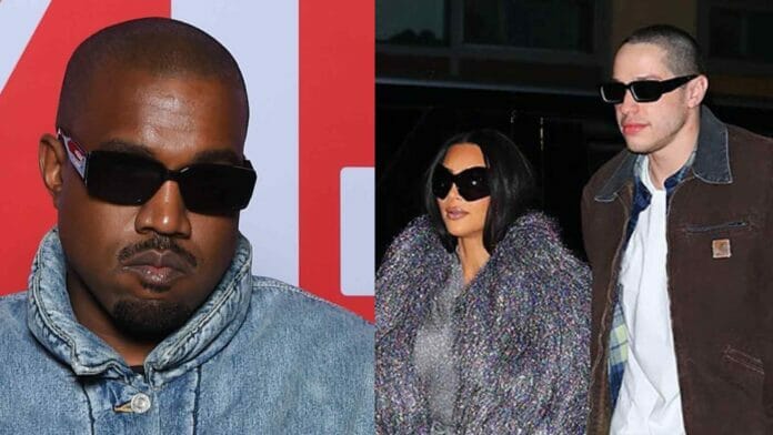 Kanye West, Pete Davidson and Kim Kardashian