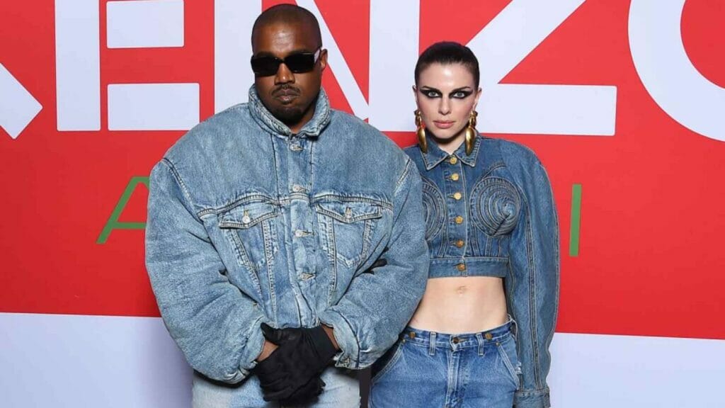 Kanye West and Julia Fox