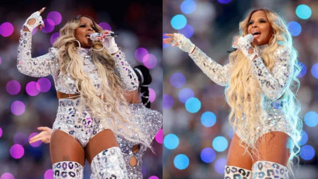 Mary J. Blige  At Super Bowl