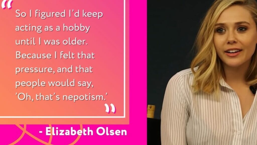 Elizabeth Olsen on Nepotism 