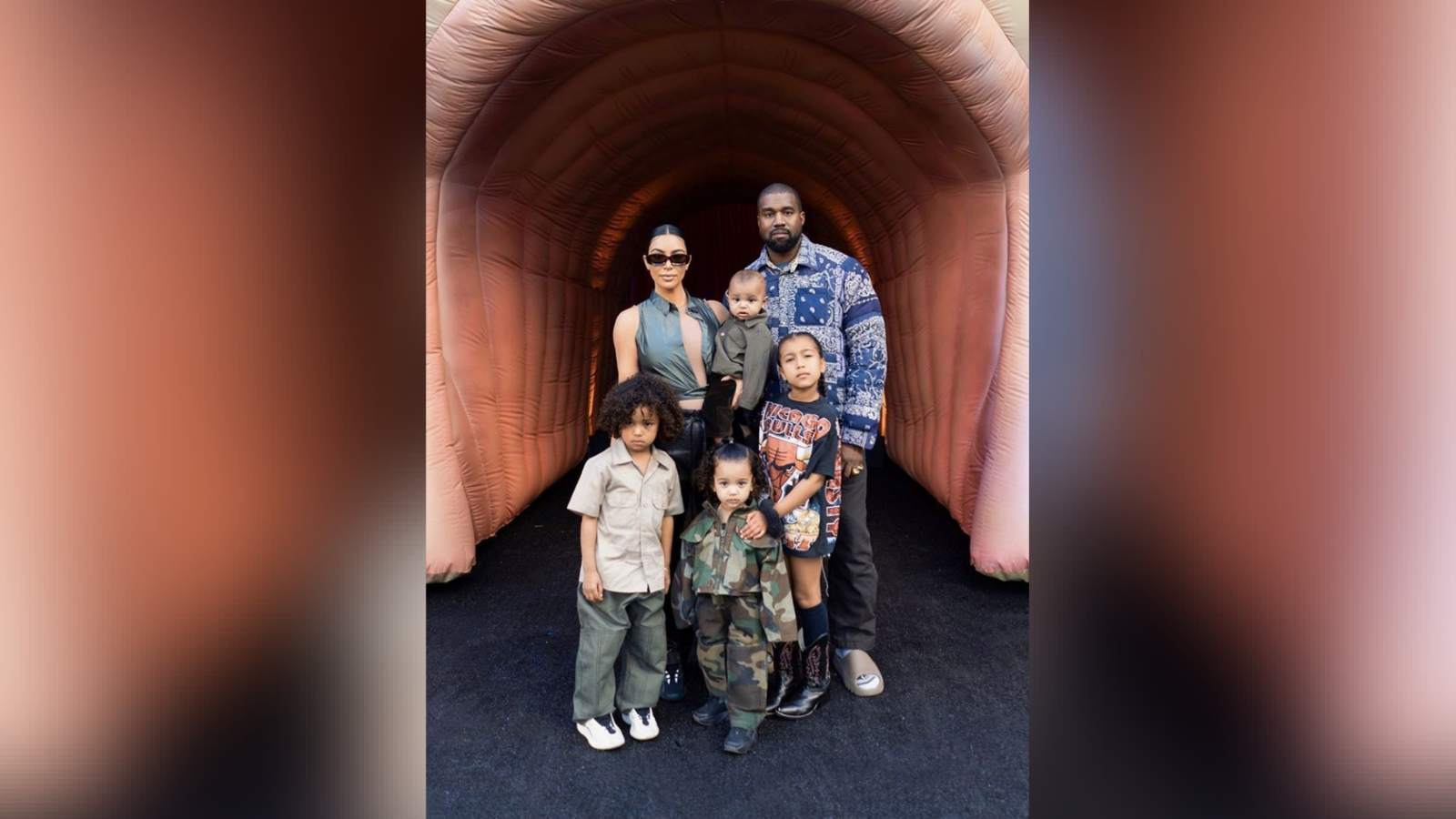 Kanye West and Kim Kardashian Family