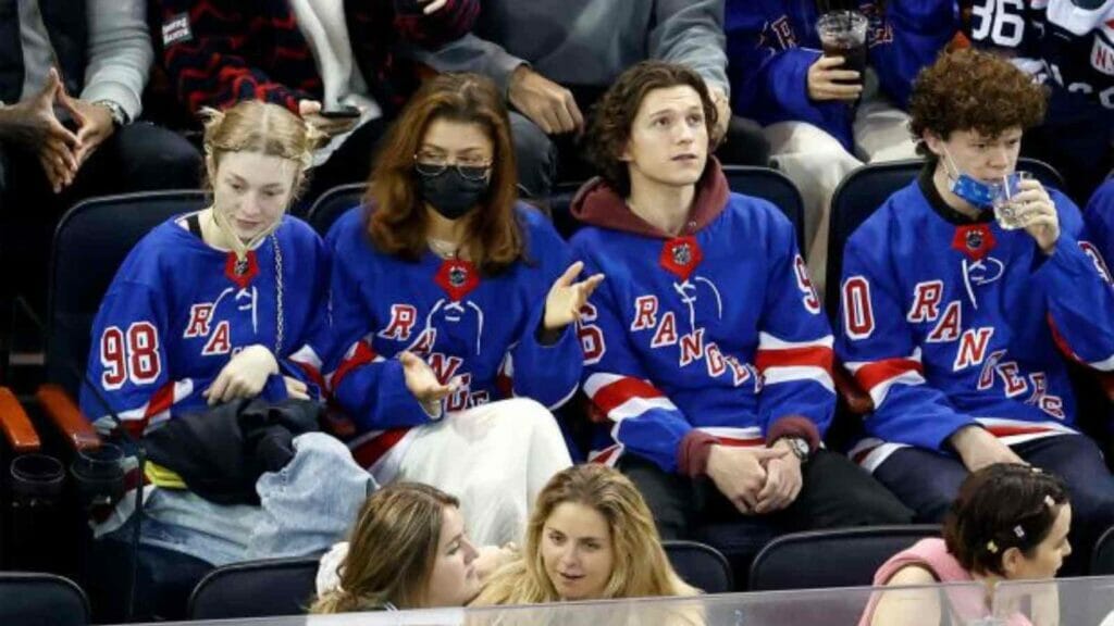 Hunter Schafer, Zendaya, Tom Holland, and Harry Holland