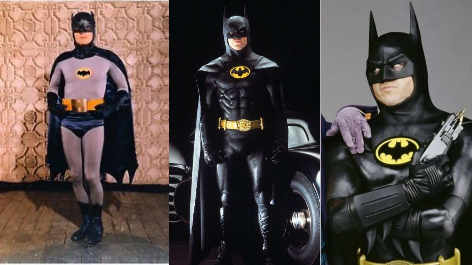 Batman Suits: Adam West, Michael Keaton, and George Clooney