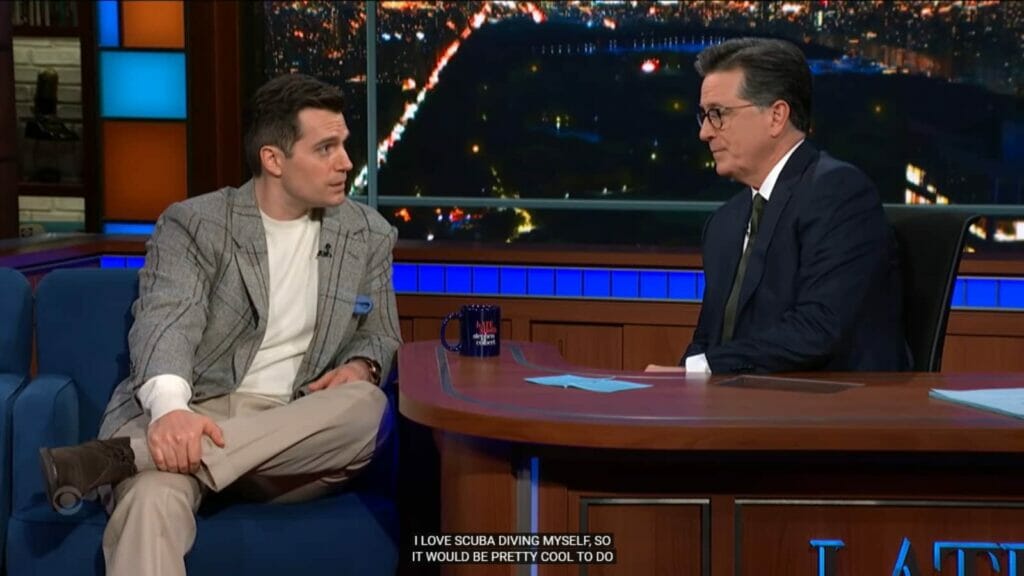 Henry Cavill At The Late Show with Stephen Colbert