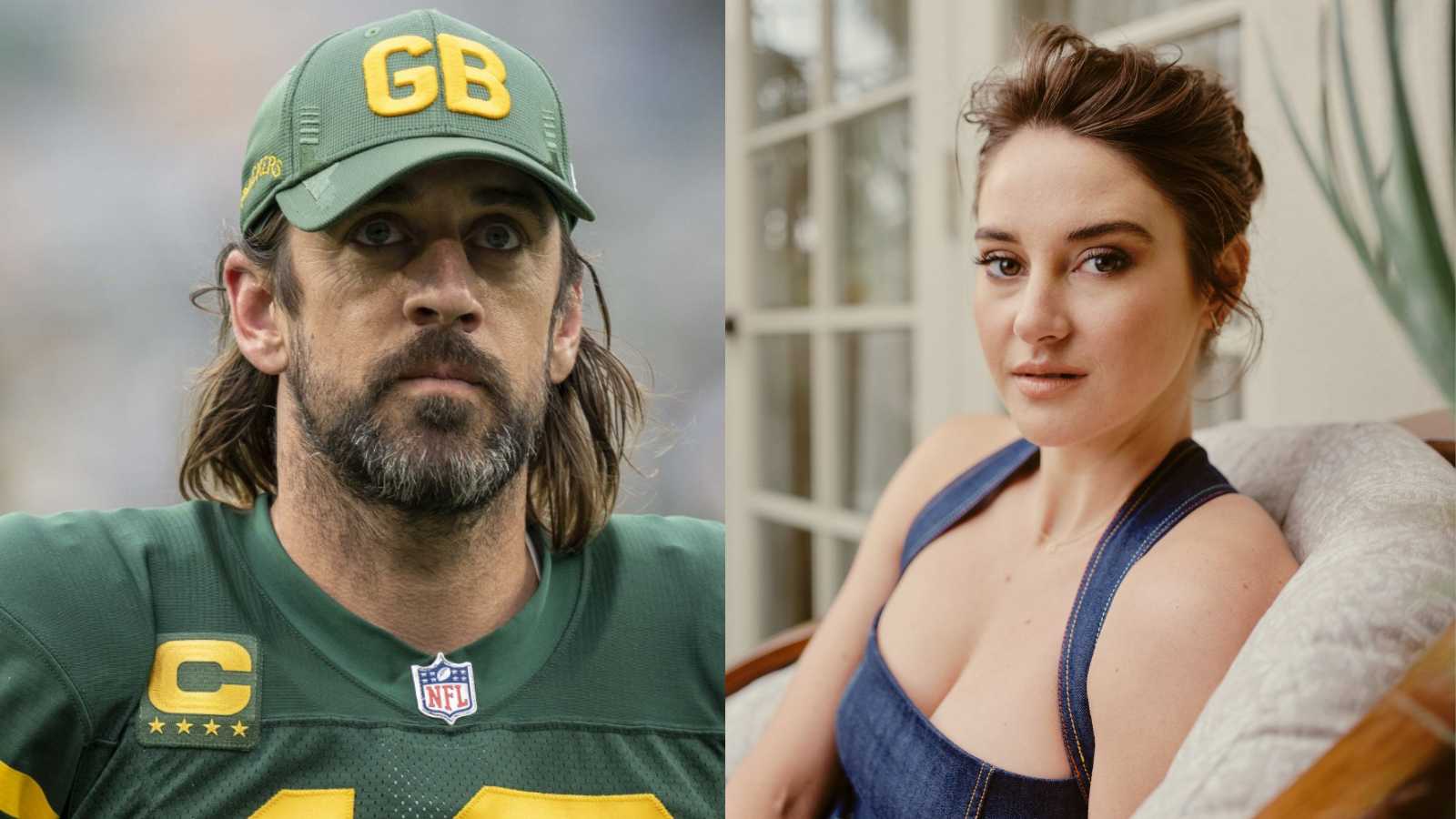 Aaron Rodgers and Shailene Woodley